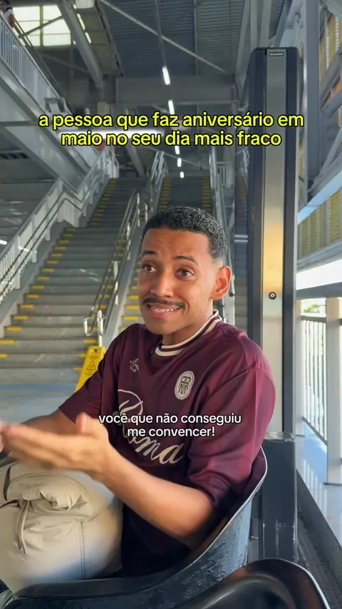 Reel de humor do Yugui sobre quem faz aniversário em maio